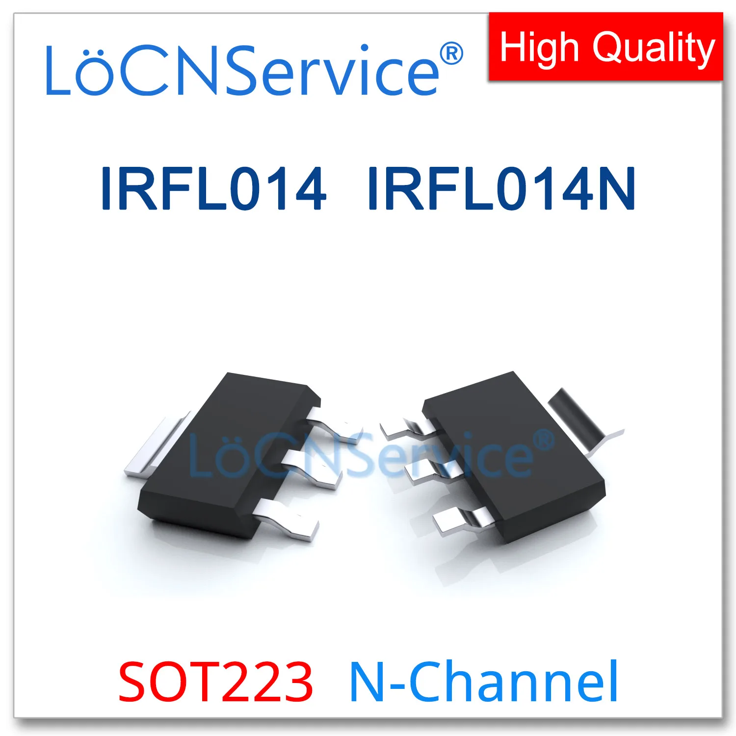 LoCNService 100ШТ 1000ШТ IRFL014 60V 2.7A IRFL014N 55V 1.9A SOT223 Высокое качество Сделано в Китае N-Канальный IRFL014PBF IRFL014NPBF