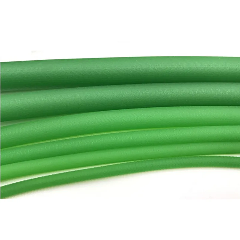 полиуретановый ремень длиной 1 метр PU круглый ремень с плавящимся шнуром зеленого цвета