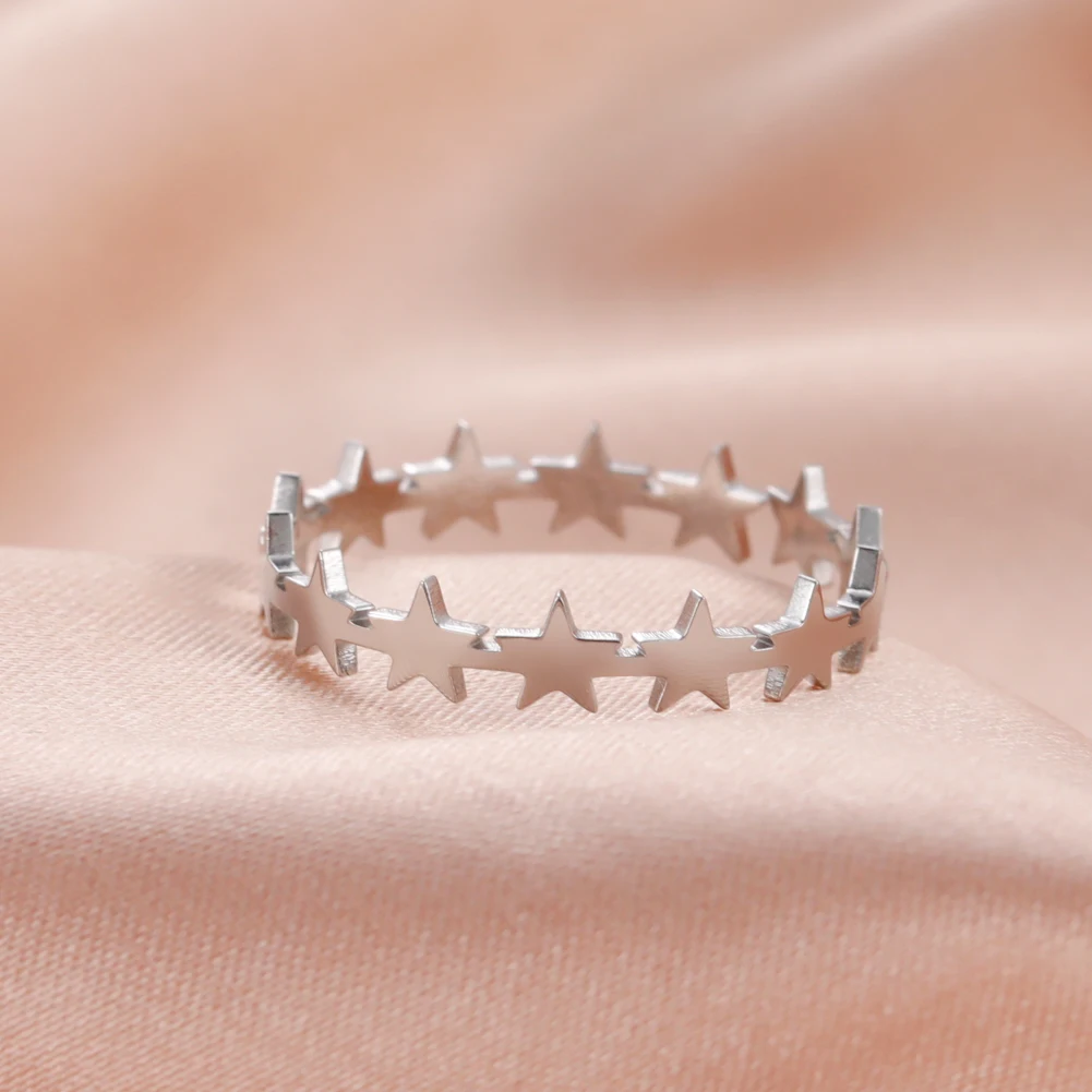 Skyrim Open Star Ring, Модное Минималистичное Регулируемое кольцо Из нержавеющей Стали, Подарок Любителю Ювелирных изделий Оптом 2023