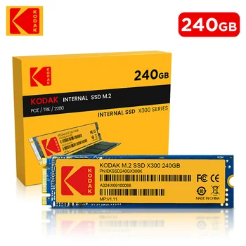 100% Оригинальный KODAK M.2 SSD 240 ГБ M2 2280 Ssd X300 Жесткий диск 240 ГБ Внутренний твердотельный накопитель для Настольного ноутбука Бесплатная доставка