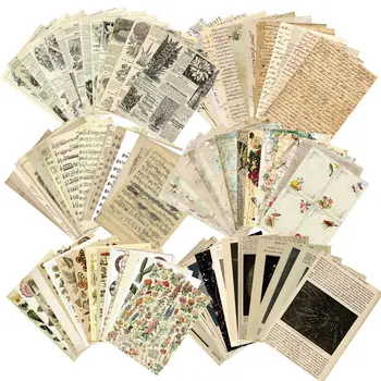 MOHAMM 30 Листов в стиле ретро, Мусорный дневник, Газетный материал, бумага для скрапбукинга, Поделки, декоративные коллажи, ведение дневника