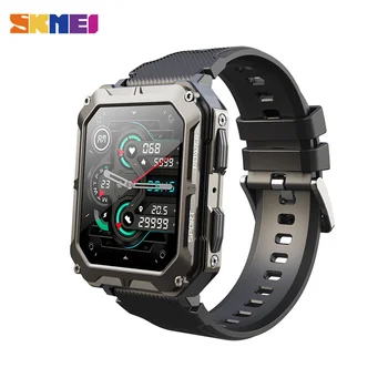 SKMEI 1,83 дюйма, 380 мАч, смарт-часы с Bluetooth для плавания, мужской шагомер, Фитнес-трекер, водонепроницаемые смарт-часы для Android ios