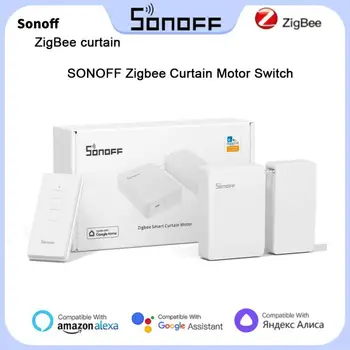 SONOFF ZB Автоматический умный мотор для штор Zigbee Переключатель двигателя для штор Приложение дистанционное управление Работа с Alexa Google Home Assistant