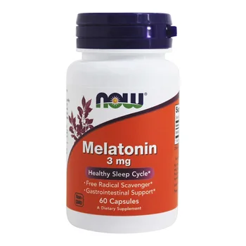 Бесплатная доставка Мелатонин 3 мг Здоровый Цикл Сна Средство Для Борьбы Со Свободными Радикалами Поддержка желудочно-кишечного тракта 60 Капсул
