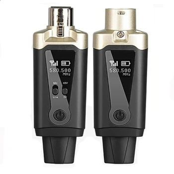 Беспроводная микрофонная система MA5 UHF XLR Mic Конвертер Адаптер Автоматическая настройка передатчика для конденсаторного динамического микрофона