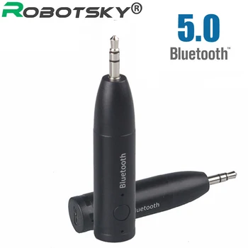 Беспроводной Bluetooth 5,0 Автомобильный Адаптер Аудиоприемника AUX 3,5 мм Разъем для стереопередатчика громкой связи Адаптер для автомобильных наушников Динамик