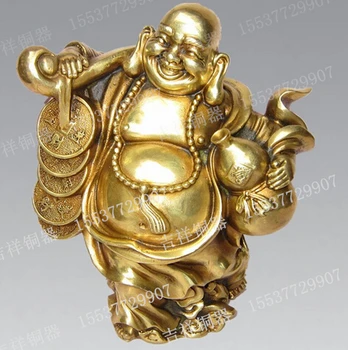 Быстрая доставка Будда с бронзовой статуей Будды Хемслея Майтрейя бронзовые изделия будды Майтрейи