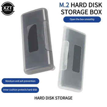 Водонепроницаемый Пластиковый корпус SSD M2 2280, Антистатический Ящик для хранения, Защита Держателя памяти для Твердотельного накопителя 2 x M.2 NVME 2280