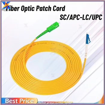 Волоконно-оптический патч-корд SC/APC-LC/UPC Симплексный Одномодовый волоконно-оптический патч-корд SC-LC 3,0 мм FTTH 1Ｍ 2 М 3 М 5 М