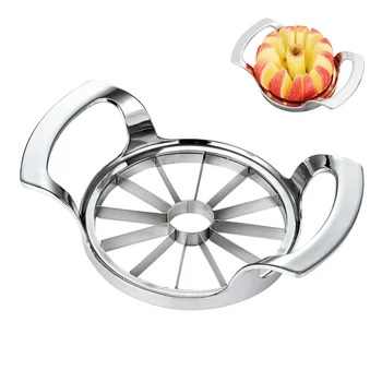 Высококачественная Очень большая Ломтерезка для резки яблок с 12 лезвиями из нержавеющей Стали, Ультра-Острые Инструменты для нарезки сердцевины для фруктов, Кухонные принадлежности
