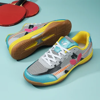 Высококачественная спортивная обувь для тенниса Унисекс, профессиональная нескользящая мужская обувь для настольного тенниса, легкие дышащие женские кроссовки для бадминтона