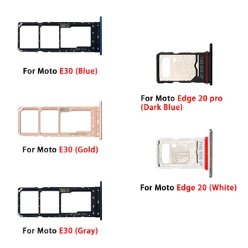 Держатель лотка для SIM-карты, адаптер, аксессуары для Moto E6i E30 E32 Edge 20 Pro, замена лотка для SIM-карты с инструментами, булавки