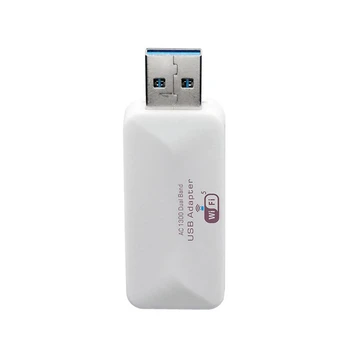 Мини USB Wifi Адаптер Беспроводной AC WiFi Адаптер Двухдиапазонный 2,4 G/5 G 1300 Мбит/с Антенна Для Windows 7/8/10