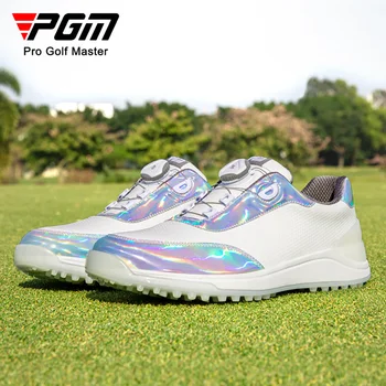 Мужские кроссовки PGM Golf с ручкой, кружевная мужская застежка из микрофибры, водонепроницаемые кроссовки для гольфа