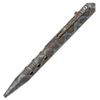 Новое поступление, ручка с двумя болтами, Титановая ручка, шариковая ручка с зажимом, Компактный размер, EDC Инструмент