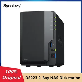 Новый корпус сервера облачного сетевого хранилища Arrial Synology DS223 с 2 отсеками NAS Diskstation 2 ГБ DDR4 без ECC (бездисковый)