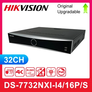 Оригинальный Английский Сетевой видеомагнитофон Hikvision DS-7732NXI-I4/16P/S 32Ch 1.5U AcuSense 4K NVR