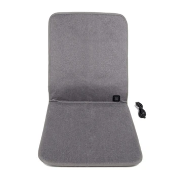 Подогреваемая подушка Для офисных сидений 43x90 см с USB-кабелем, Электрическая, с быстрым нагревом, Зимняя, теплая, регулируемая температура