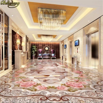 пользовательские фотообои beibehang Напольная живопись Высокого класса в европейском стиле Образец сцены Проход Лифт 3D визуализации