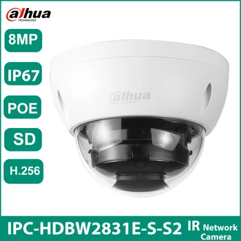 Сетевая камера Dahua IPC-HDBW2831E-S2 8MP H.265 + Встроенный слот для SD-карты IP67 IR 30M IVS WDR IK10 POE Starlight Dome Сетевая камера